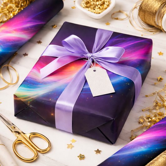 Kosmischer Aurora-Lichtwirbel Geschenkpapier