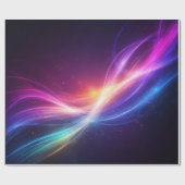 Kosmischer Aurora-Lichtwirbel Geschenkpapier (Flach)