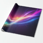 Kosmischer Aurora-Lichtwirbel Geschenkpapier (Ungerollt)