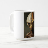 Kosmischer Außerirdischer Entdecker Kaffeetasse (Vorderseite Links)