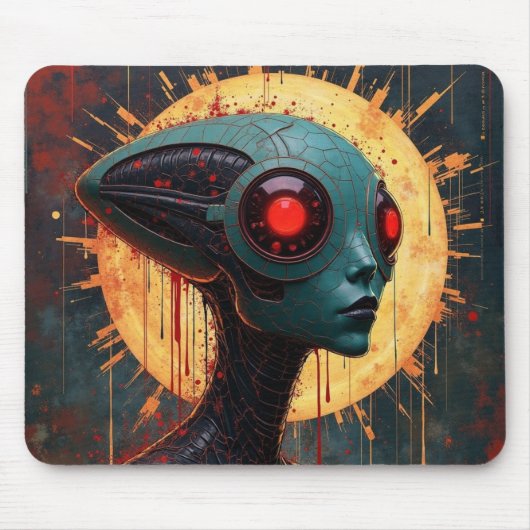 Kosmischer Avenger mit Pointy Head Mousepad (Vorne)