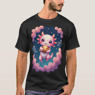 Kosmischer Axolotl Weltraumforscher Süßer Alien Ka T-Shirt