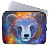 Kosmischer Bär Laptopschutzhülle (Vorderseite)