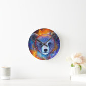 Kosmischer Bär Runde Wanduhr (Zuhause)