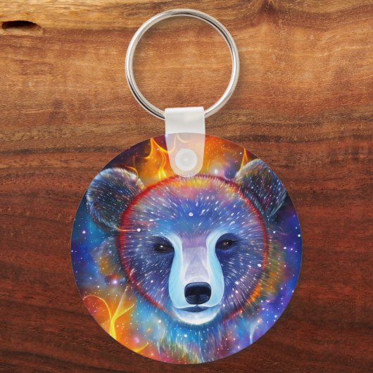 Kosmischer Bär Schlüsselanhänger (Vorderseite)
