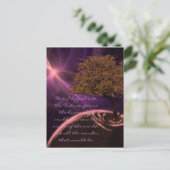 Kosmischer Baum des Lebens Postkarte (Stehend Vorderseite)