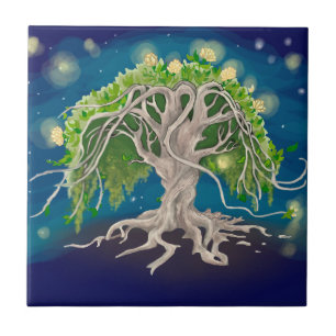 Kosmischer Baum Fliese