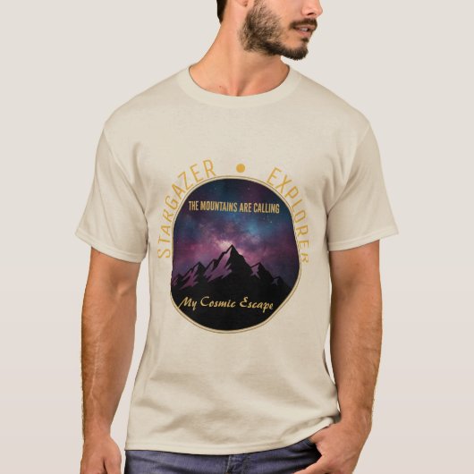 Kosmischer Berg ruft T-Shirt (Vorderseite)