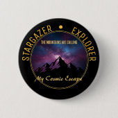 Kosmischer Bergruf Button (Vorderseite)