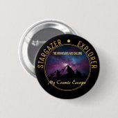 Kosmischer Bergruf Button (Vorne & Hinten)