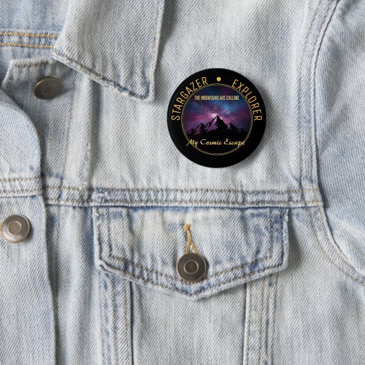 Kosmischer Bergruf Button (Beispiel)