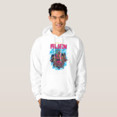 Kosmischer Besucher : Die Alien Design Hoodie (Vorne ganz)