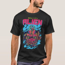 Kosmischer Besucher: Die Alien Design T-Shirt