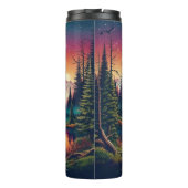 Kosmischer Bigfoot: Bergsee Mystery Thermosbecher (Rückseite)