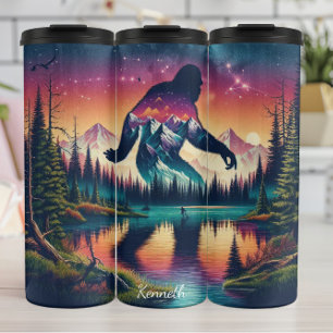 Kosmischer Bigfoot: Bergsee Mystery Thermosbecher