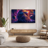 Kosmischer Bigfoot's psychedelische Reise durch de Poster