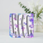 Kosmischer Blasenfluss Dankeskarte (Stehend Vorderseite)