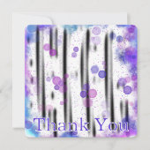 Kosmischer Blasenfluss Dankeskarte (Vorderseite)