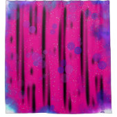 Kosmischer Blasenfluss Duschvorhang (Vorderseite)