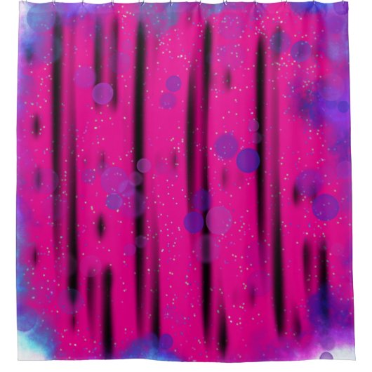 Kosmischer Blasenfluss Duschvorhang (Vorderseite)