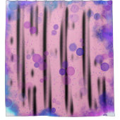 Kosmischer Blasenfluss Duschvorhang (Vorderseite)