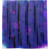 Kosmischer Blasenfluss Duschvorhang (Vorderseite)