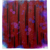 Kosmischer Blasenfluss Duschvorhang (Vorderseite)