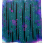 Kosmischer Blasenfluss Duschvorhang (Vorderseite)