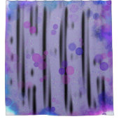 Kosmischer Blasenfluss Duschvorhang (Vorderseite)