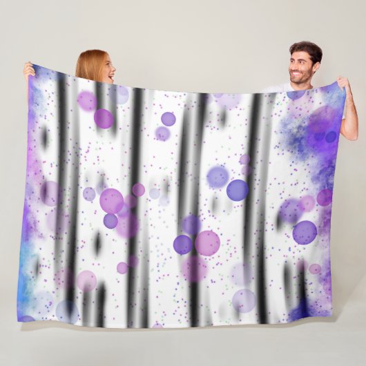 Kosmischer Blasenfluss Fleecedecke (Beispiel)