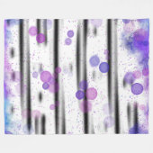 Kosmischer Blasenfluss Fleecedecke (Vorderseite (Horizontal))