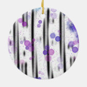 Kosmischer Blasenfluss Keramik Ornament (Hinten)