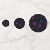 Kosmischer Blasenfluss Konfetti (Rückseiten)
