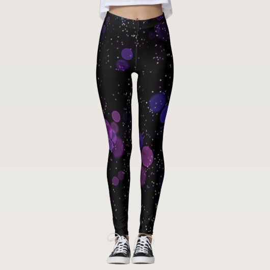 Kosmischer Blasenfluss Leggings (Vorderseite)