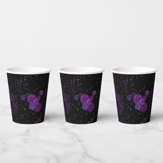 Kosmischer Blasenfluss Pappbecher (Multi)