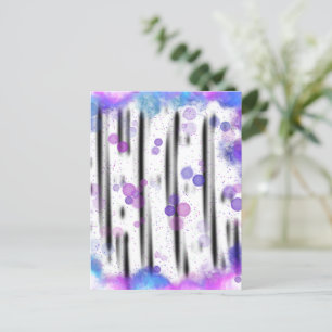 Kosmischer Blasenfluss Postkarte