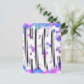 Kosmischer Blasenfluss Postkarte (Stehend Vorderseite)