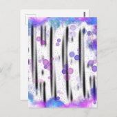 Kosmischer Blasenfluss Postkarte (Vorne/Hinten)