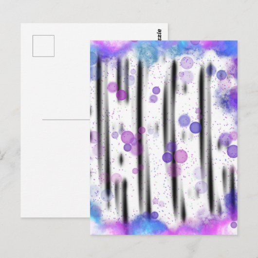 Kosmischer Blasenfluss Postkarte (Vorne/Hinten)