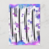 Kosmischer Blasenfluss Postkarte (Vorderseite)