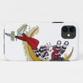 Kosmischer Blick: Elf auf dem Mond Case-Mate iPhone Hülle (Rückseite (Horizontal))