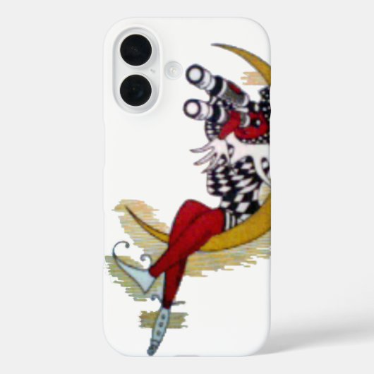 Kosmischer Blick: Elf auf dem Mond Case-Mate iPhone Hülle (Rückseite)