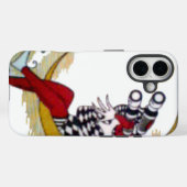 Kosmischer Blick: Elf auf dem Mond Case-Mate iPhone Hülle (Rückseite (Horizontal))