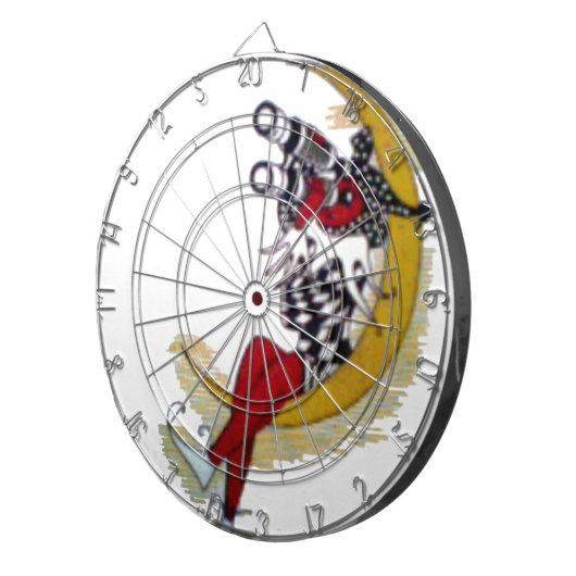 Kosmischer Blick: Elf auf dem Mond Dartscheibe (Vorderseite rechts)