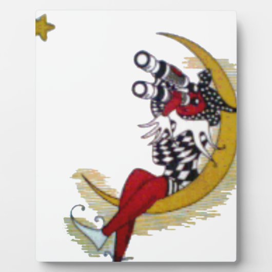 Kosmischer Blick: Elf auf dem Mond Fotoplatte (Vorderseite)