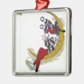 Kosmischer Blick: Elf auf dem Mond Ornament Aus Metall (Links)