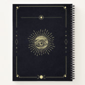 Kosmischer Blick - Goldene ösoterische Dekade Notizblock (Rückseite)