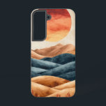 Kosmischer Bloom Night Phone Case Samsung Galaxy Hülle<br><div class="desc">Eine große Blütenform blüht unter Vollmond in einem kosmischen Tanz von Blütenblättern und Sternen - perfekt für das Soul des Träumers.</div>