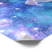Kosmischer Blumenposter Poster (Ecke)
