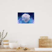 Kosmischer Blumenposter Poster (Küche)